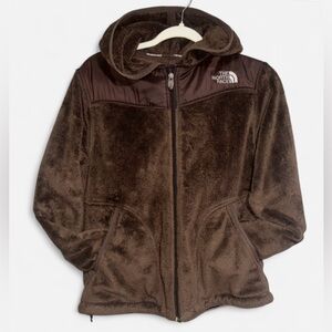 The North Face Brown Fleece Hooded Jacket